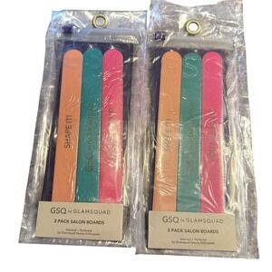 GSQ by Glamsquad Salon‎ Boards Nail Files 3 Pack Lot of 2 New Sealed Manicure